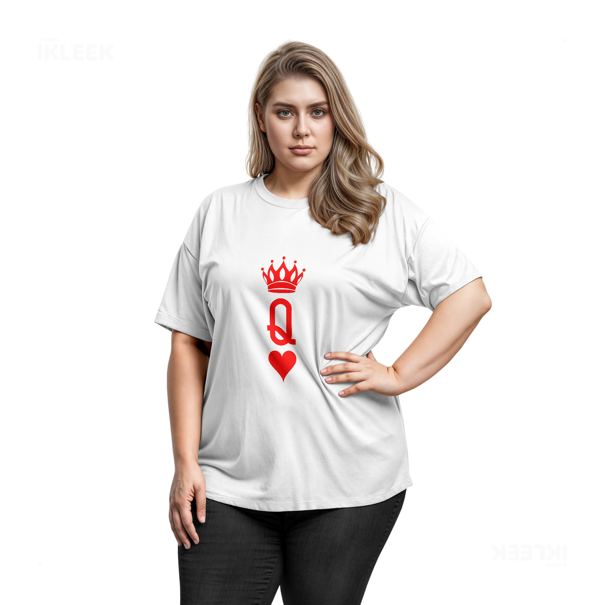 QueenOfHearts Adult T Shirt 03 White