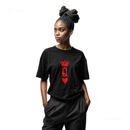 QueenOfHearts Adult T Shirt 04 Black