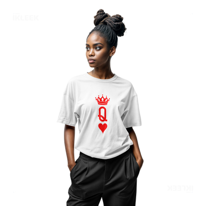 QueenOfHearts Adult T Shirt 04 White