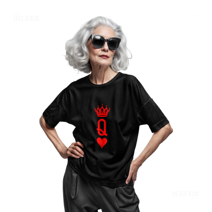 QueenOfHearts Adult T Shirt 07 Black