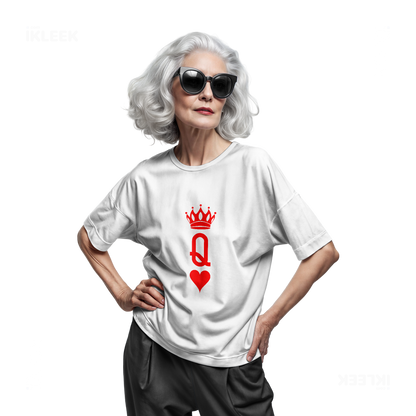 QueenOfHearts Adult T Shirt 07 White