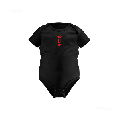 QueenOfHearts Baby Onesies 01 Black