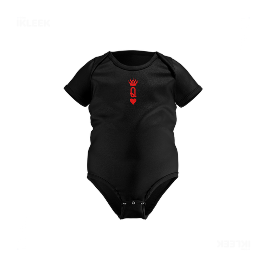 QueenOfHearts Baby Onesies 01 Black