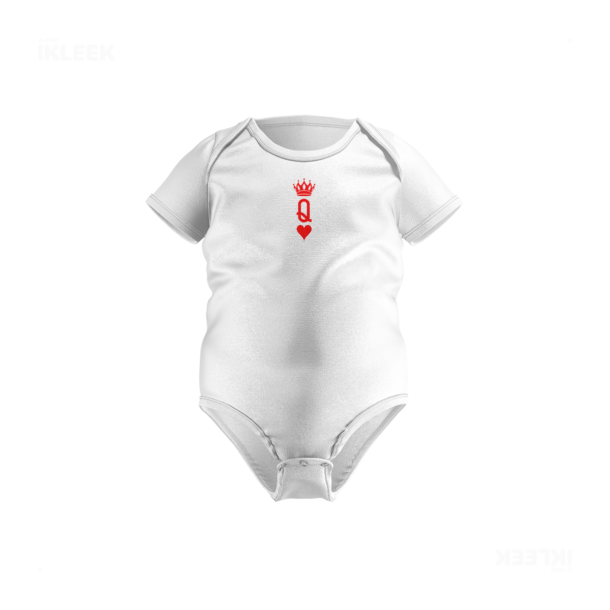 QueenOfHearts Baby Onesies 01 White
