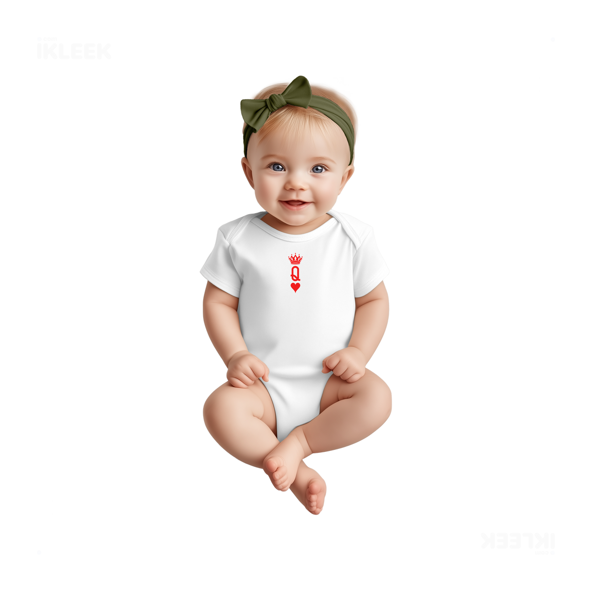 QueenOfHearts Baby Onesies 02 White