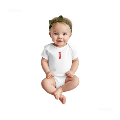 QueenOfHearts Baby Onesies 02 White