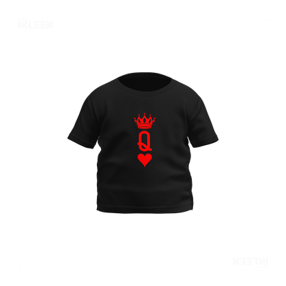 QueenOfHearts Baby T Shirt 01 Black