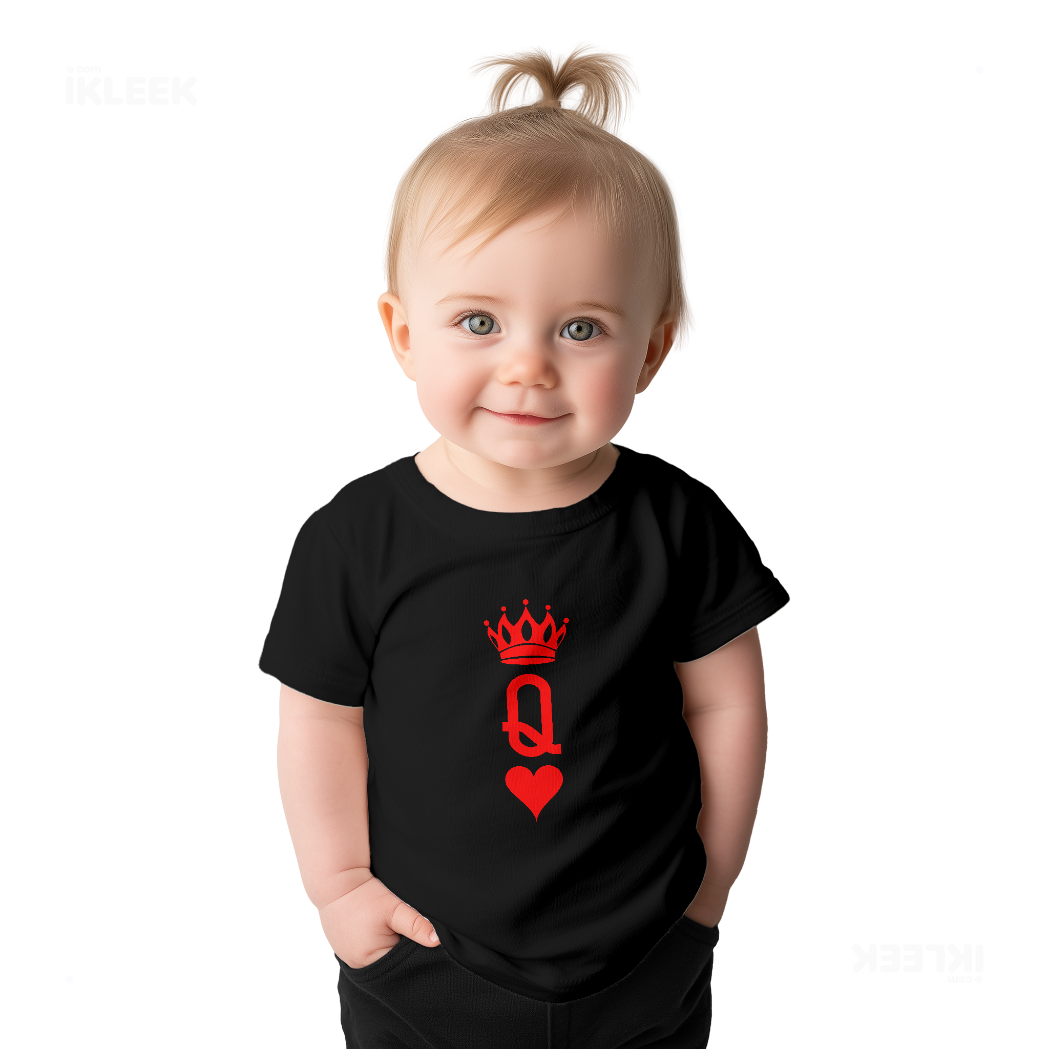 QueenOfHearts Baby T Shirt 02 Black