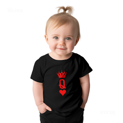 QueenOfHearts Baby T Shirt 02 Black