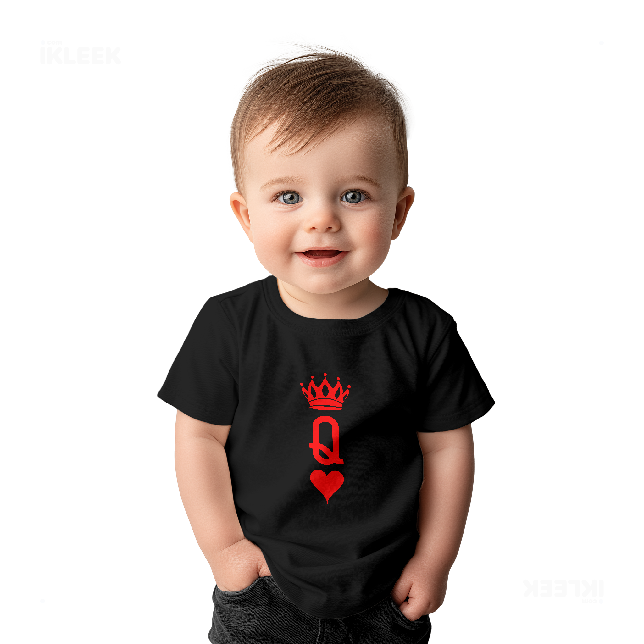 QueenOfHearts Baby T Shirt 03 Black