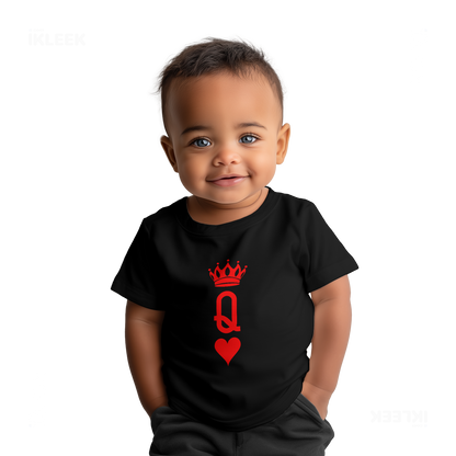 QueenOfHearts Baby T Shirt 05 Black