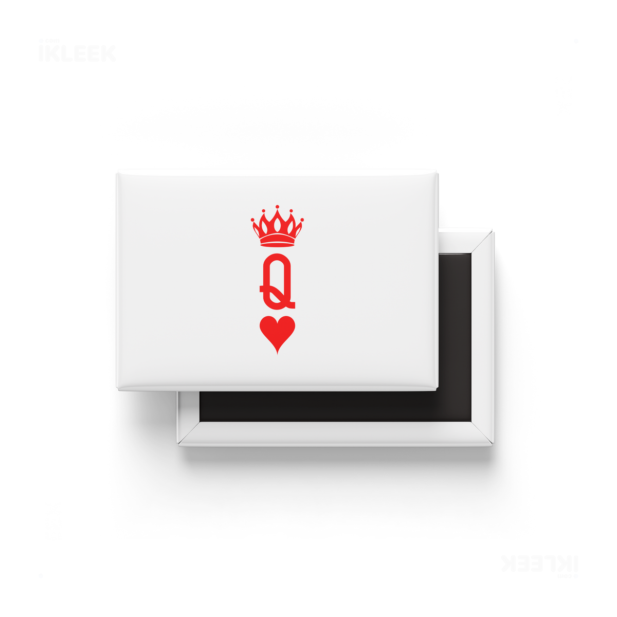 QueenOfHearts Button Magnet 01 Rectangle