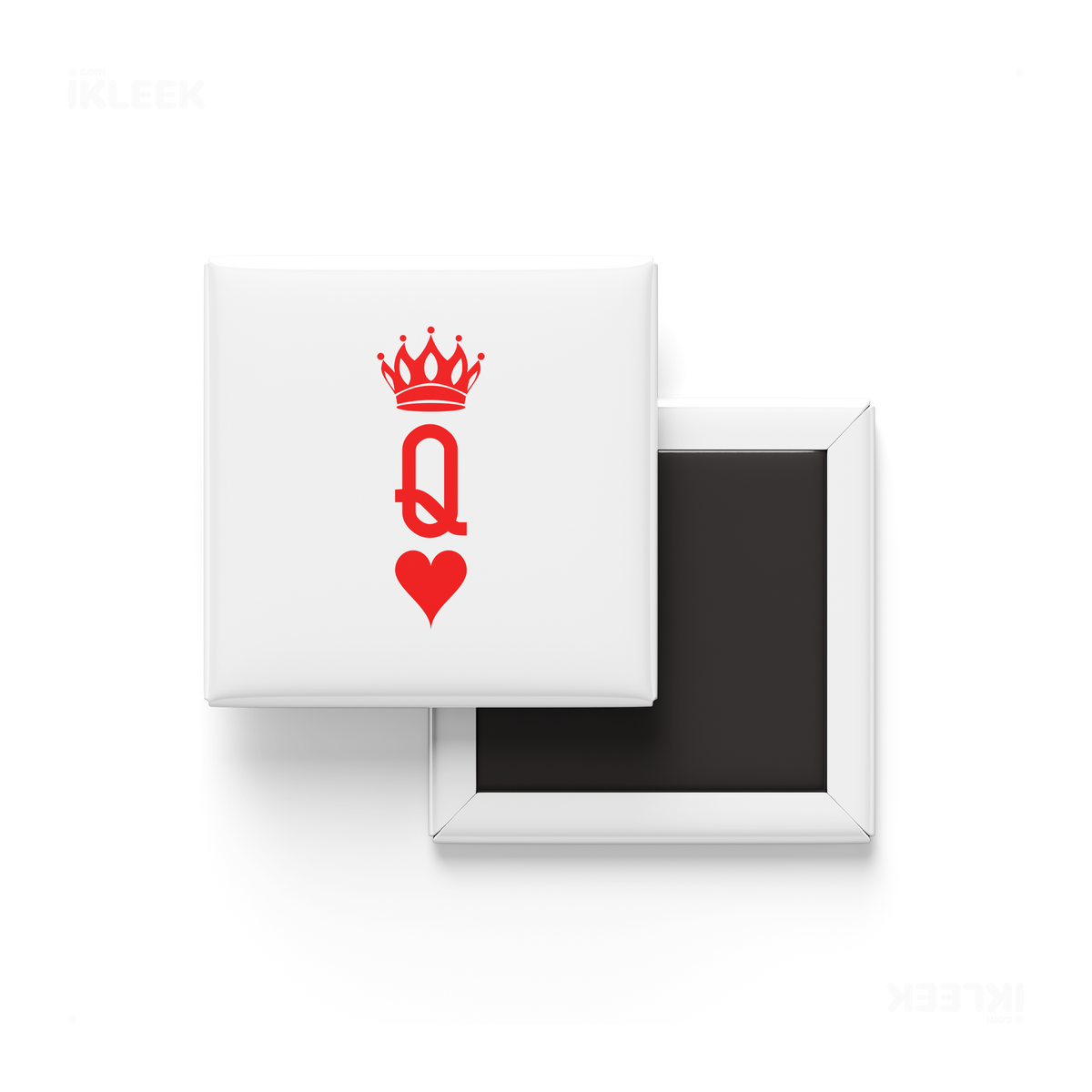 QueenOfHearts Button Magnet 01 Square