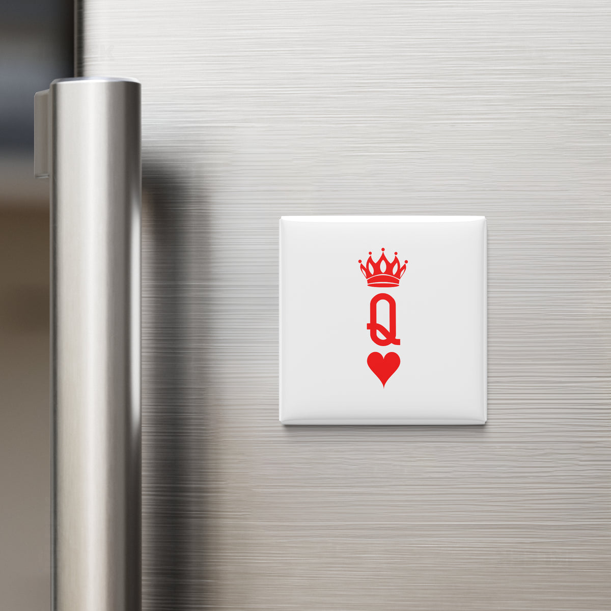 QueenOfHearts Button Magnet 02 Square