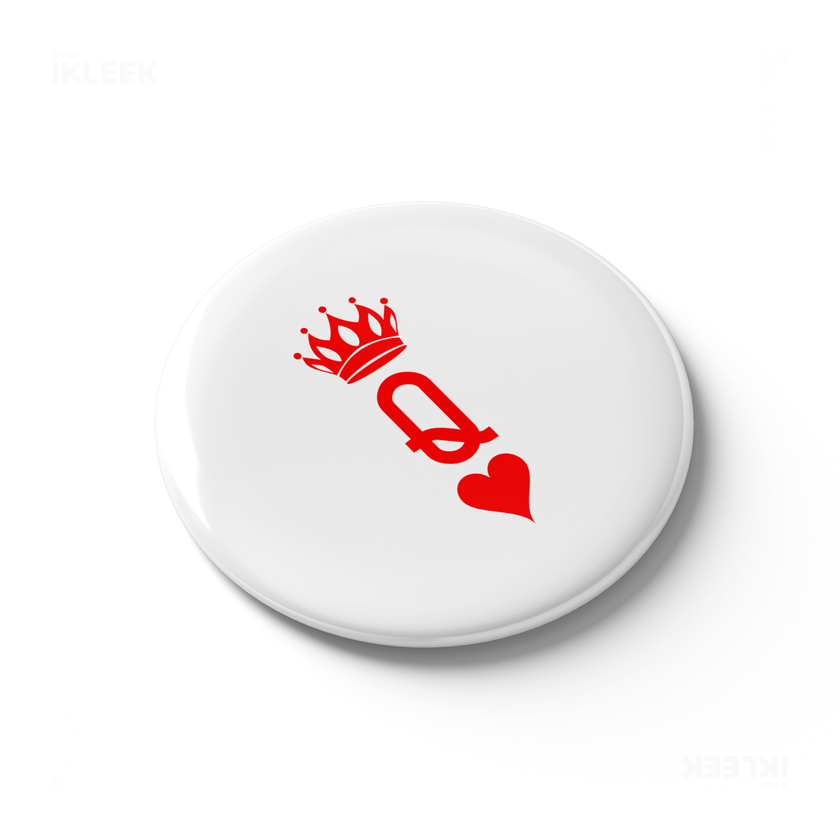 QueenOfHearts Button Magnet 03 Round