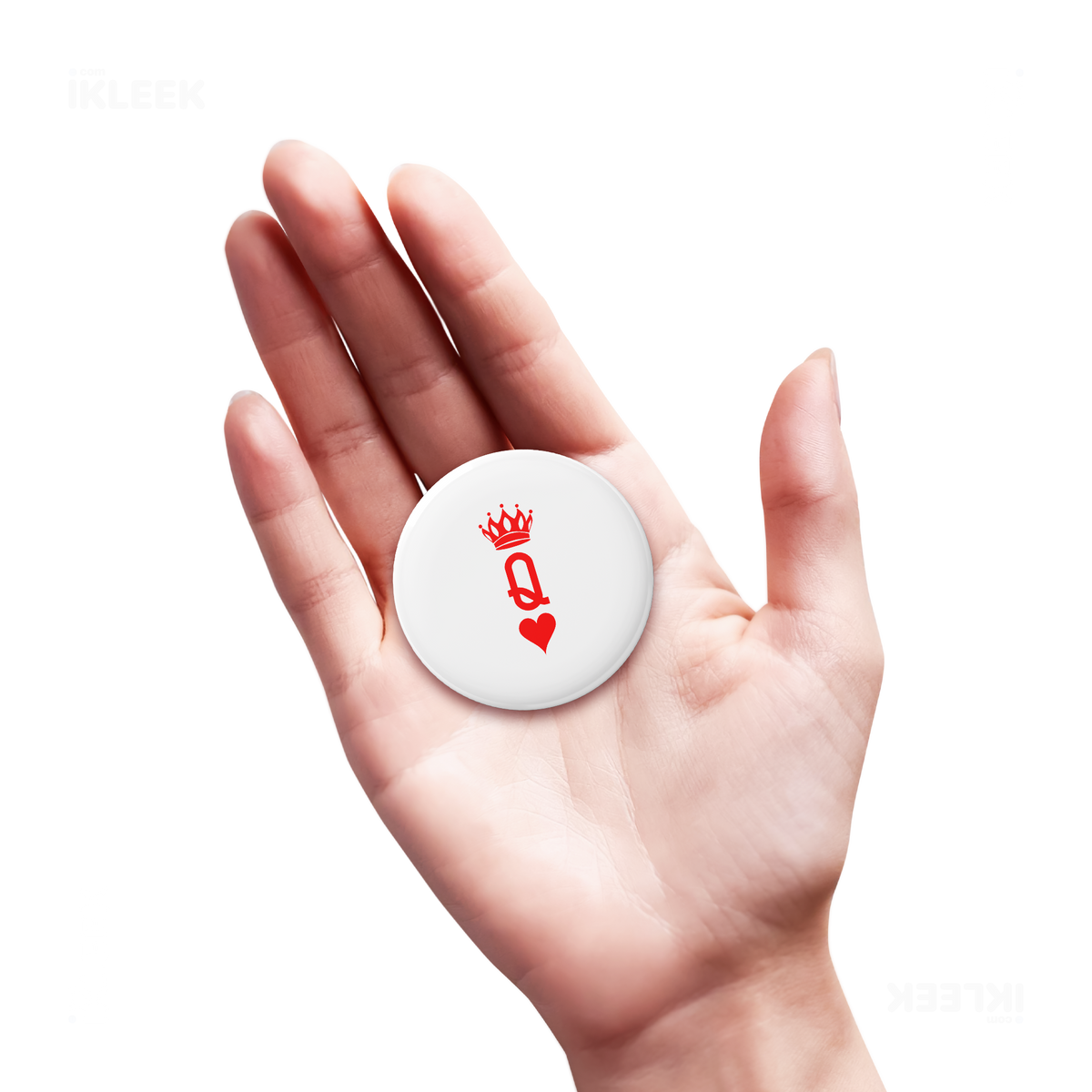 QueenOfHearts Button Magnet 04 Round