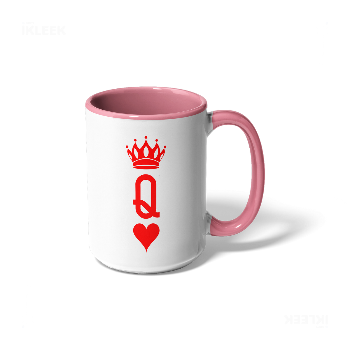 QueenOfHearts Ceramic Mug 01 White Pink