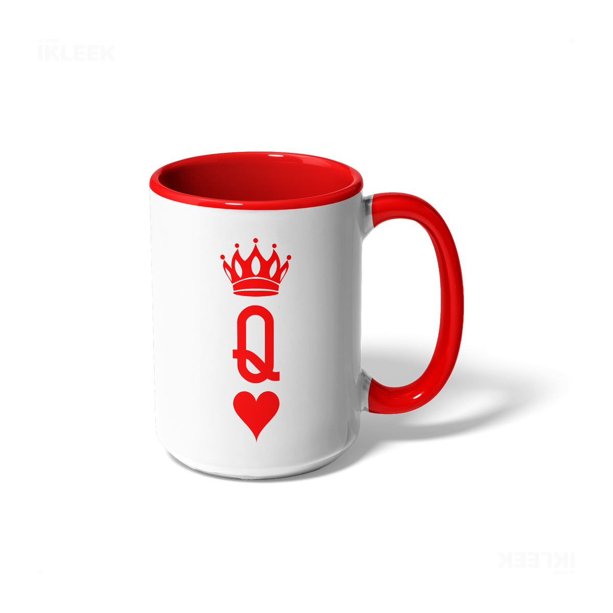 QueenOfHearts Ceramic Mug 01 White Red