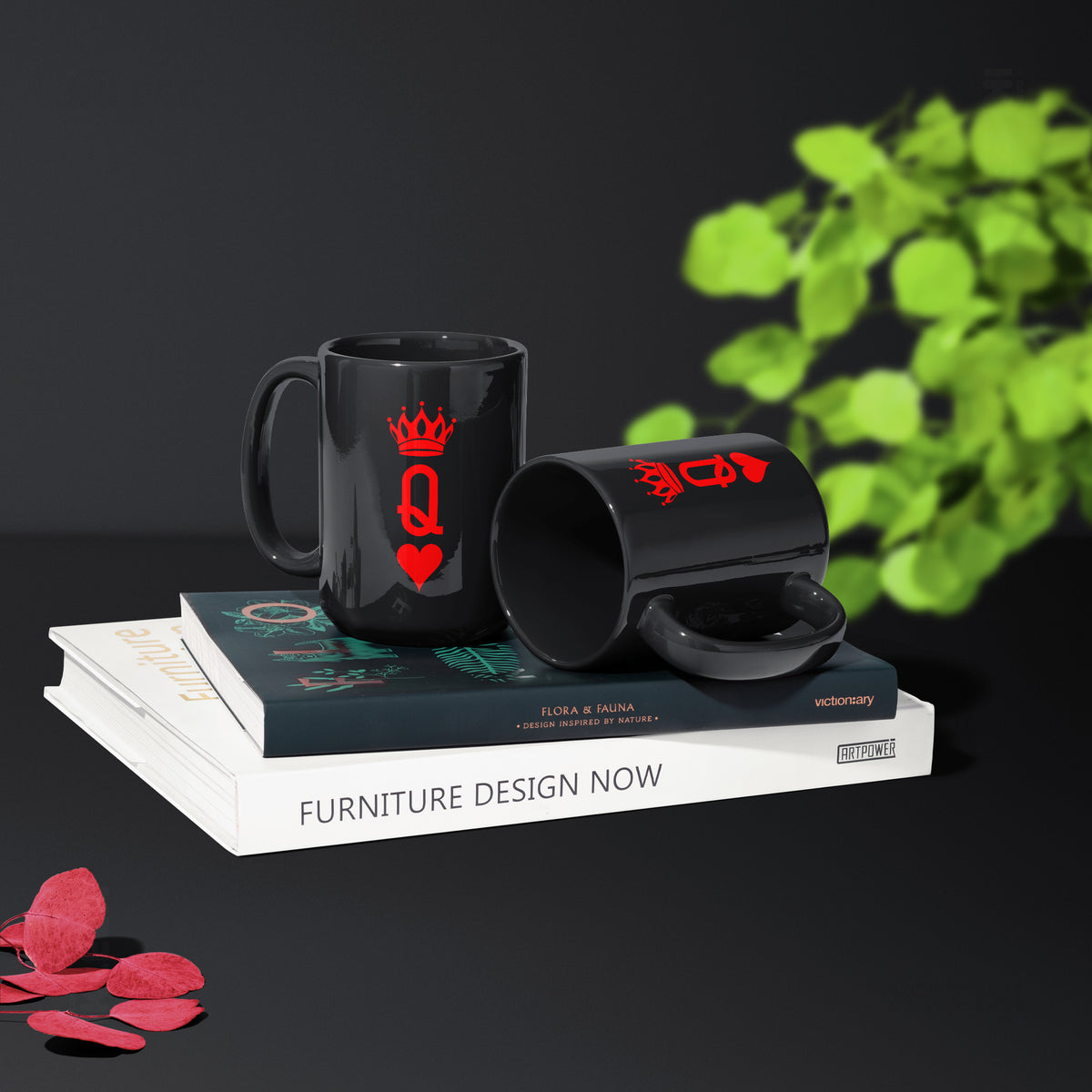 QueenOfHearts Ceramic Mug 02 Black