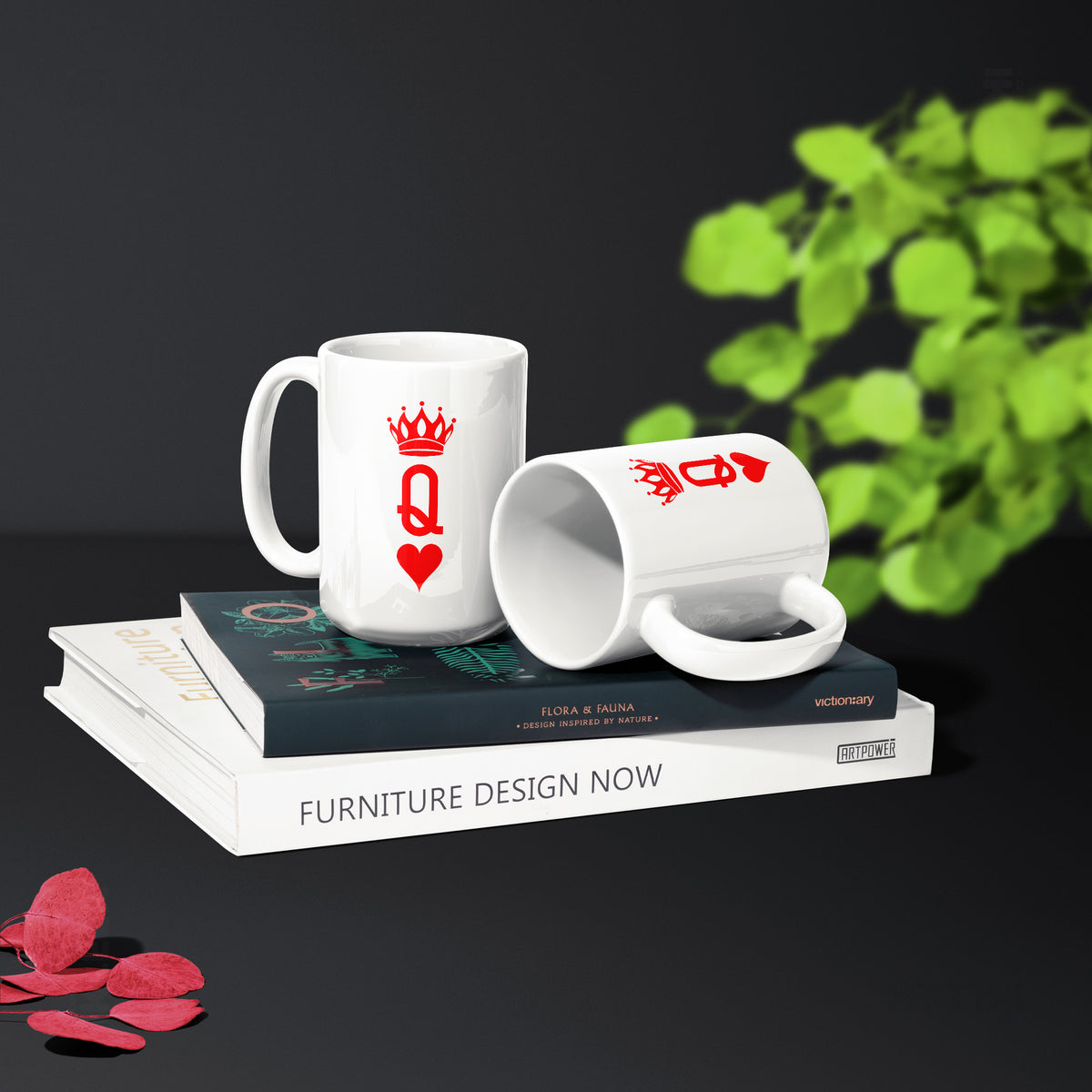 QueenOfHearts Ceramic Mug 02 White