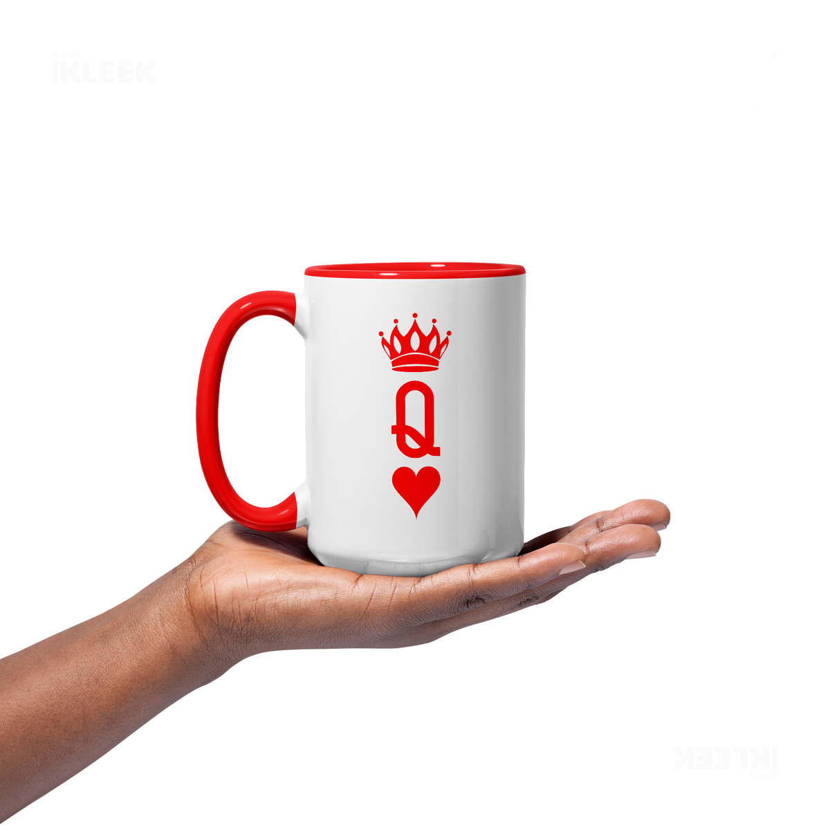QueenOfHearts Ceramic Mug 03 White Red