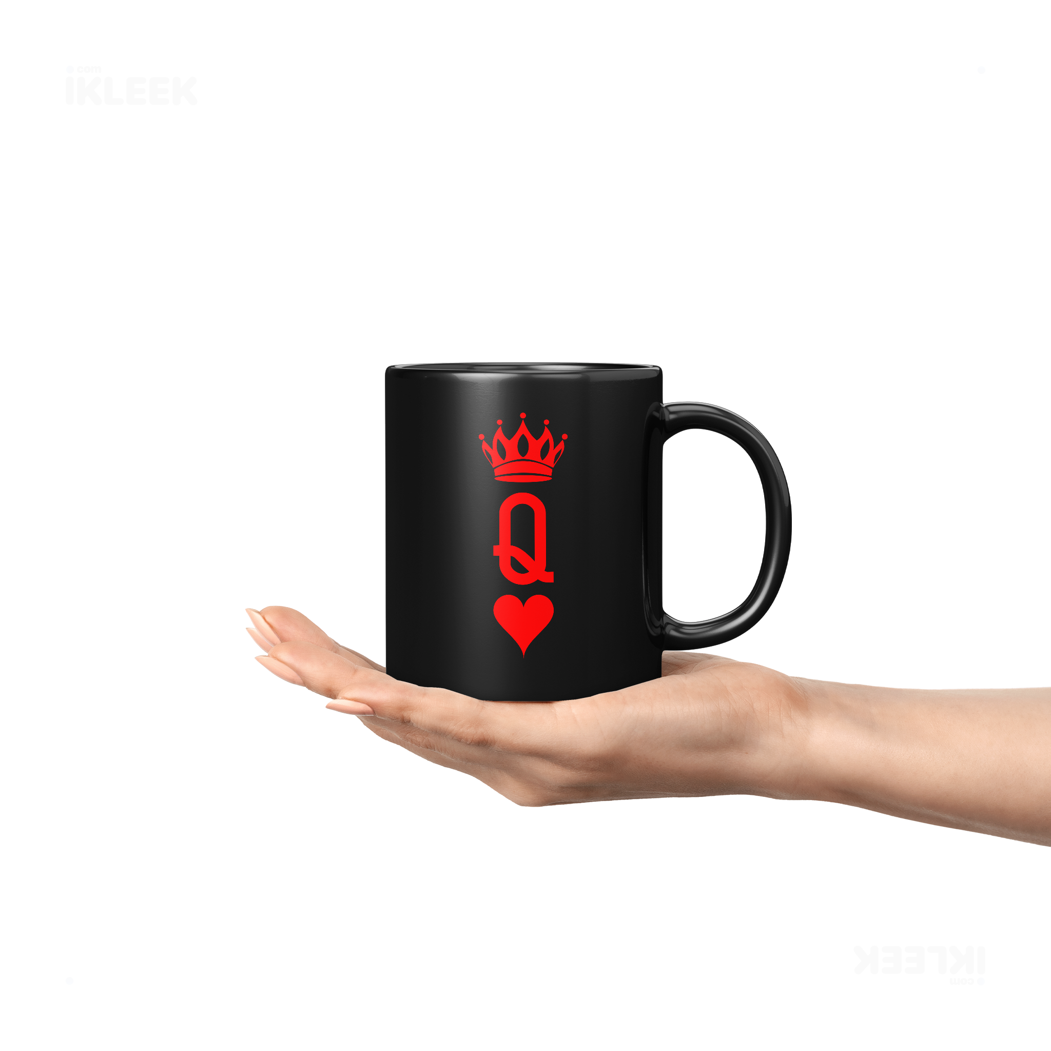 QueenOfHearts Ceramic Mug 04 Black