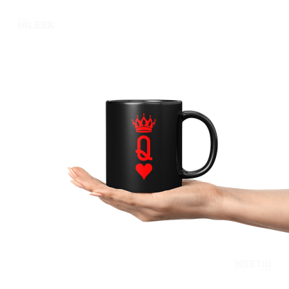 QueenOfHearts Ceramic Mug 04 Black