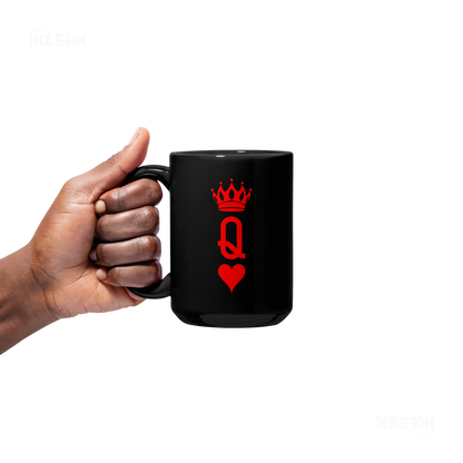 QueenOfHearts Ceramic Mug 05 Black
