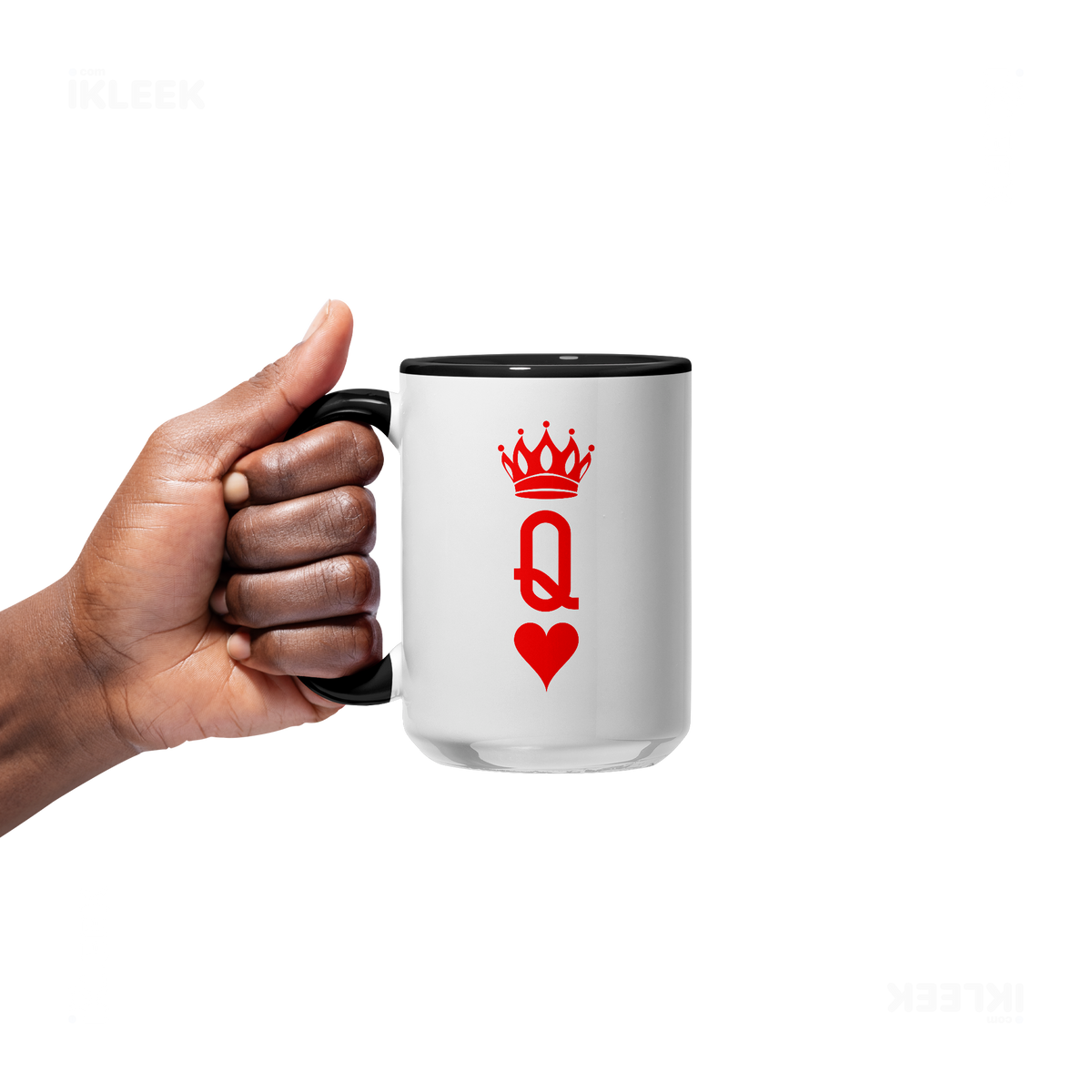 QueenOfHearts Ceramic Mug 05 White Black