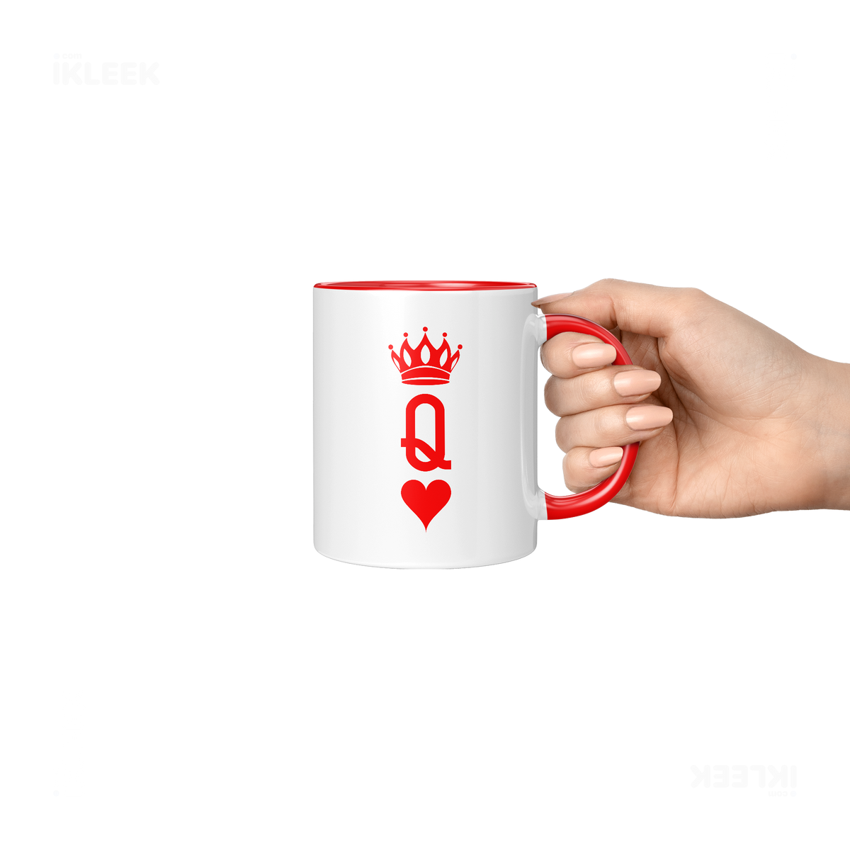 QueenOfHearts Ceramic Mug 06 White Red