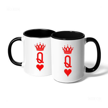 QueenOfHearts Ceramic Mug 07 White Black