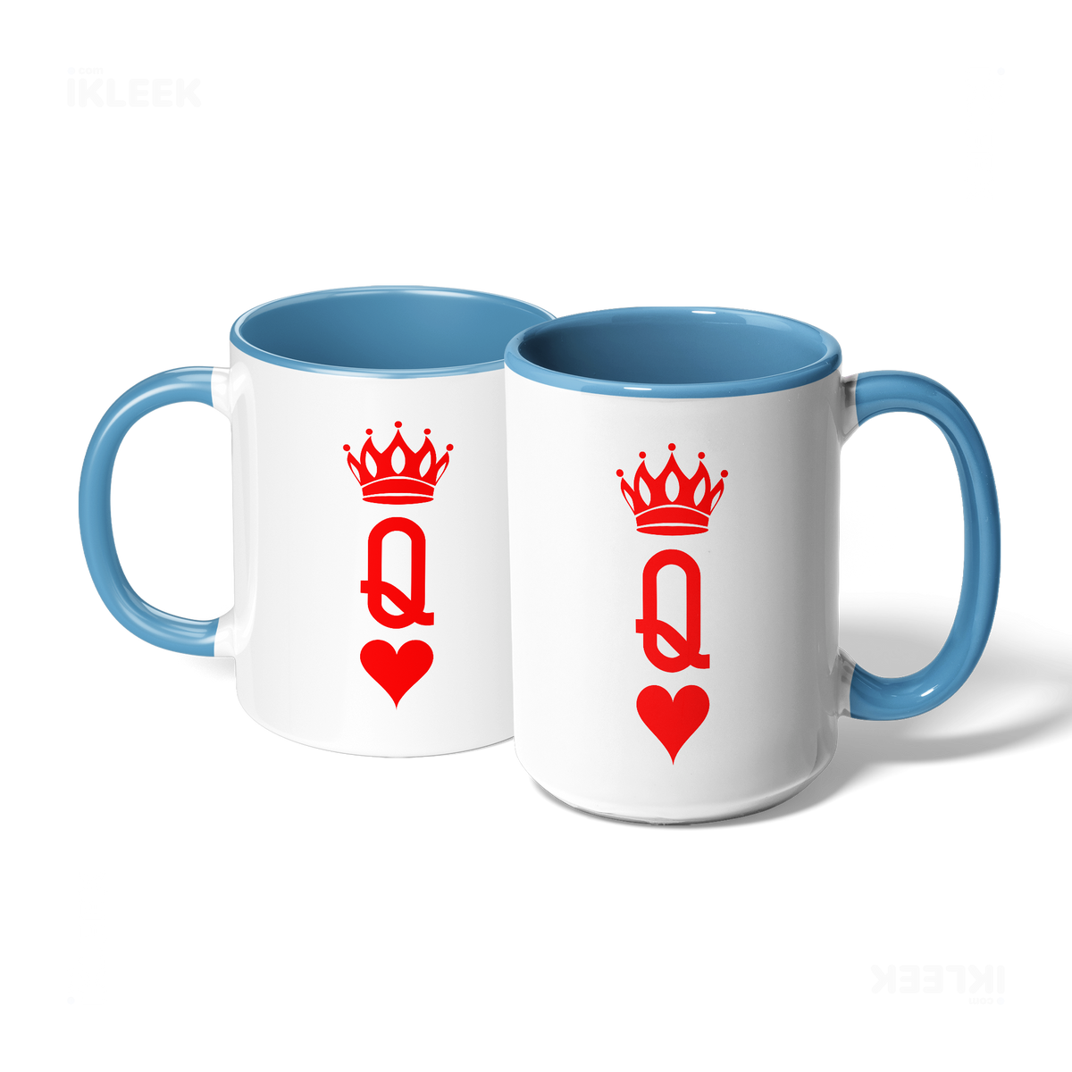 QueenOfHearts Ceramic Mug 07 White Lightblue