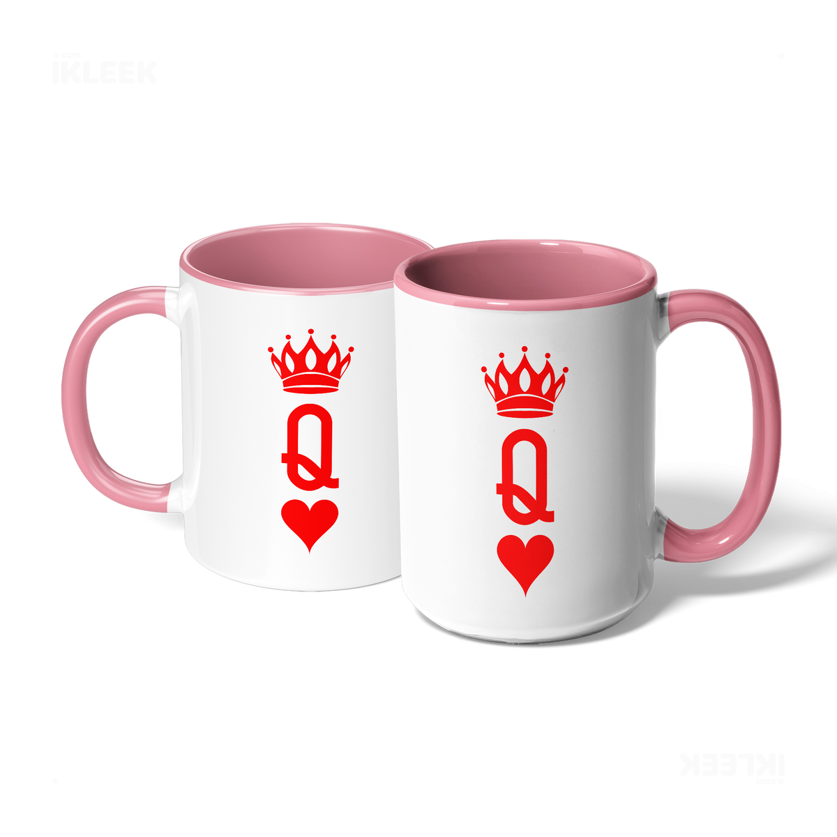 QueenOfHearts Ceramic Mug 07 White Pink