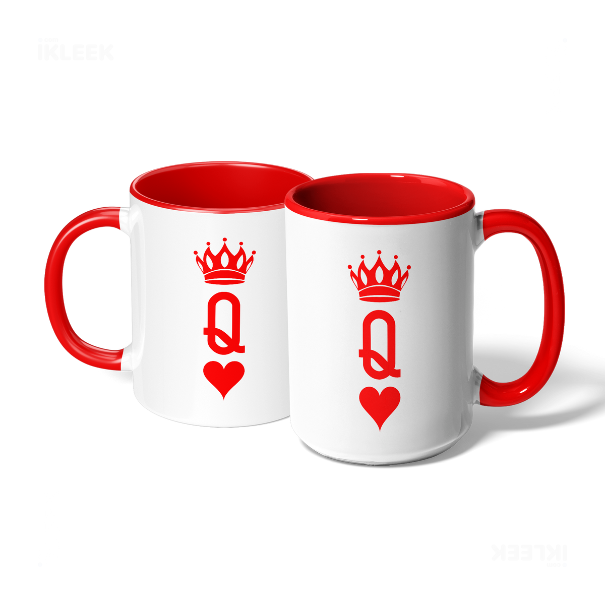 QueenOfHearts Ceramic Mug 07 White Red