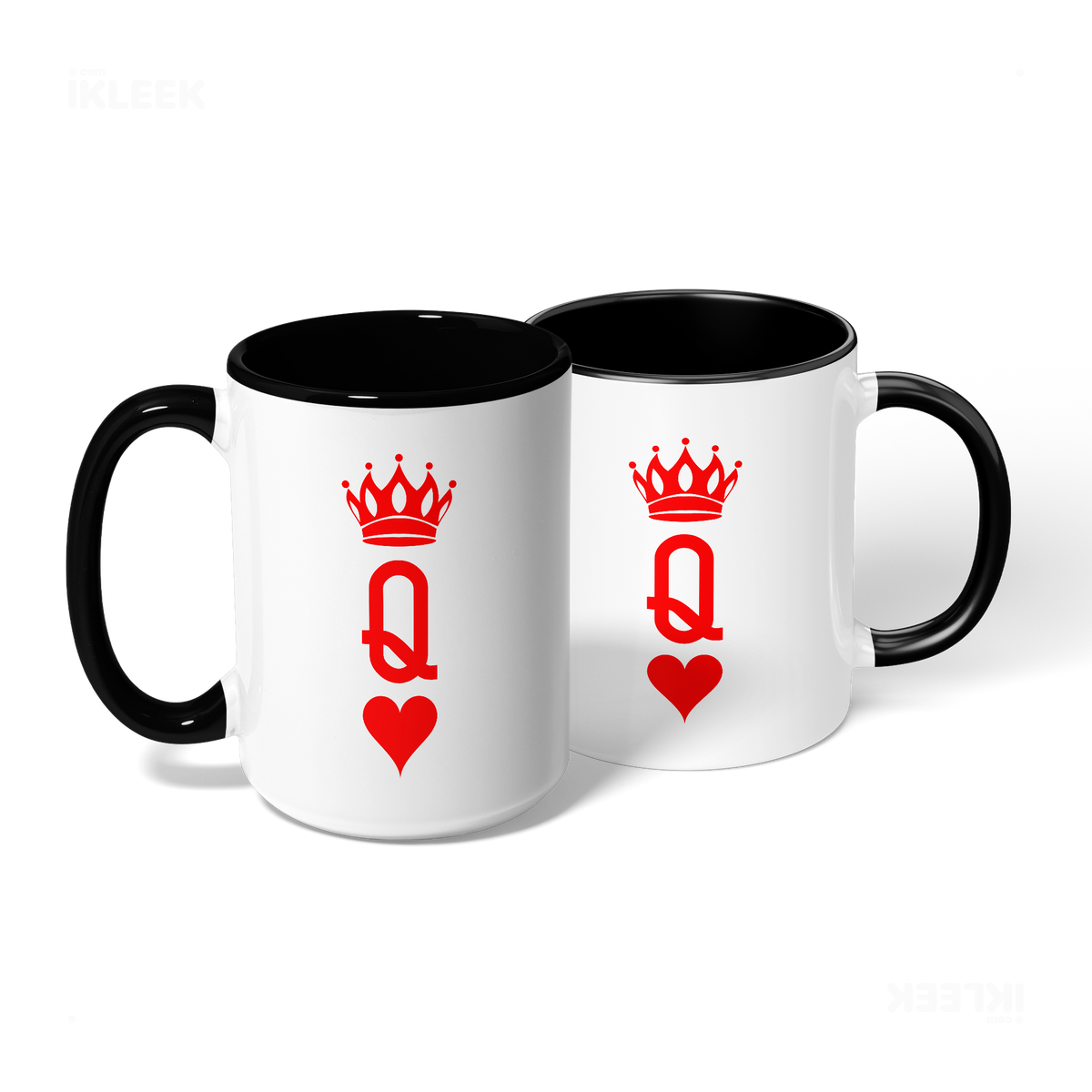 QueenOfHearts Ceramic Mug 08 White Black