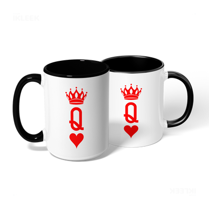 QueenOfHearts Ceramic Mug 08 White Black