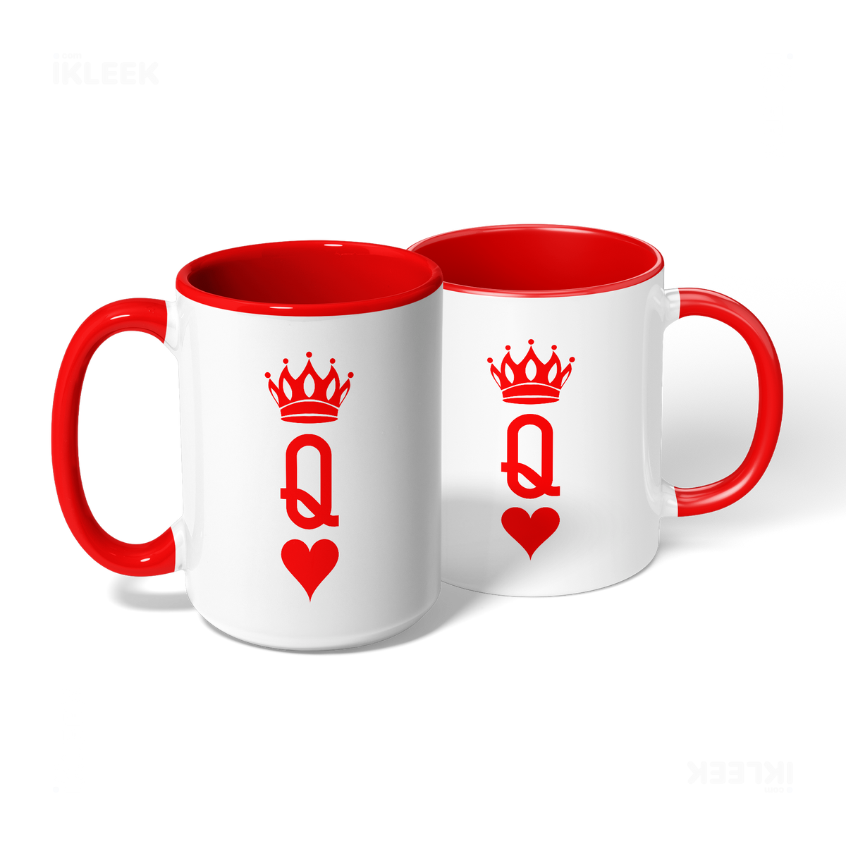 QueenOfHearts Ceramic Mug 08 White Red