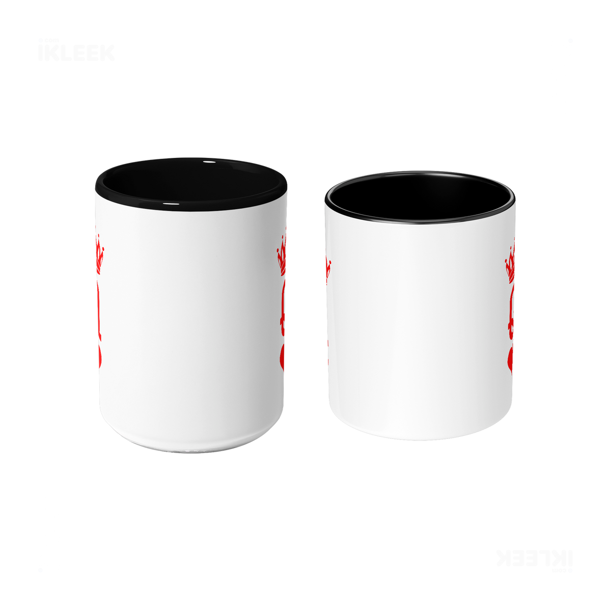 QueenOfHearts Ceramic Mug 09 White Black
