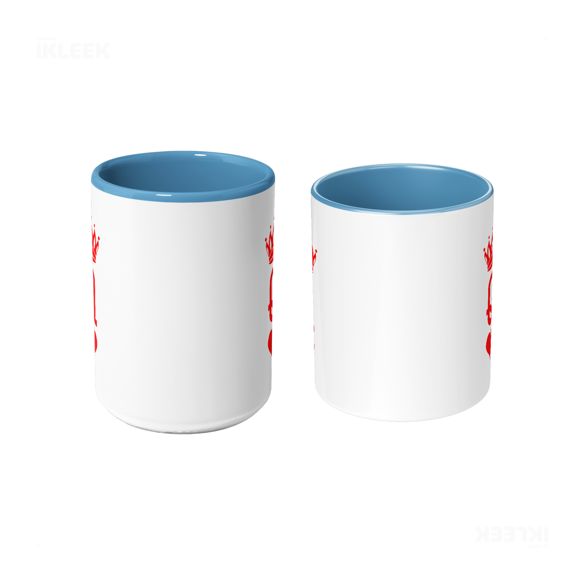 QueenOfHearts Ceramic Mug 09 White Lightblue