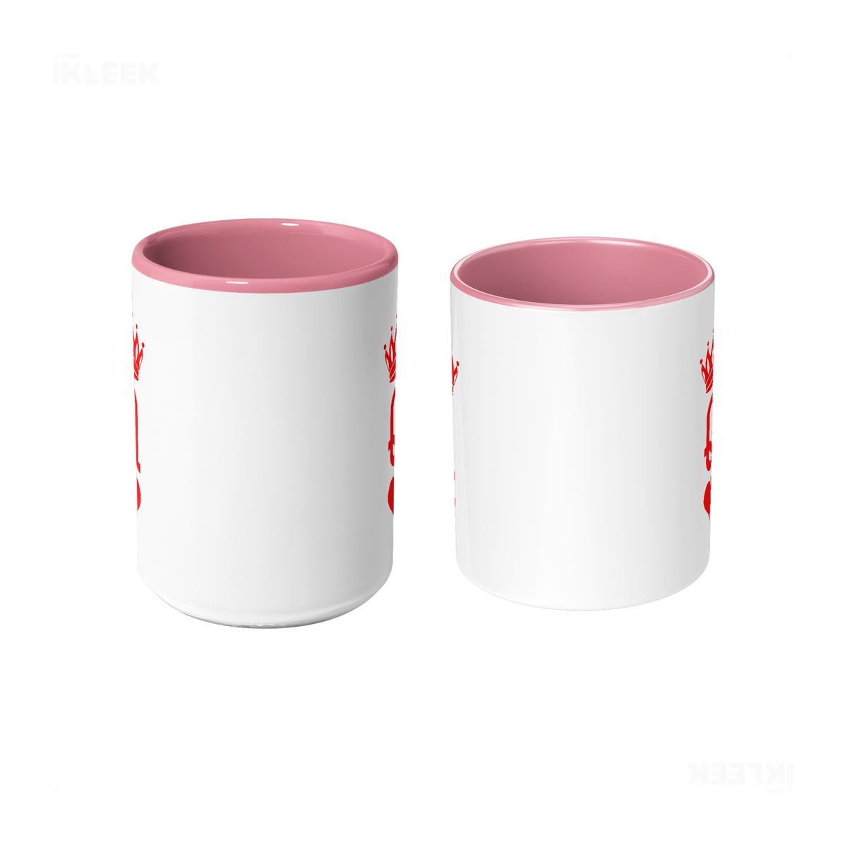 QueenOfHearts Ceramic Mug 09 White Pink