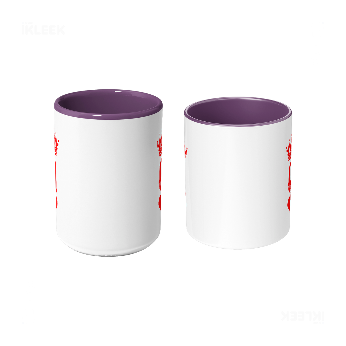 QueenOfHearts Ceramic Mug 09 White Purple