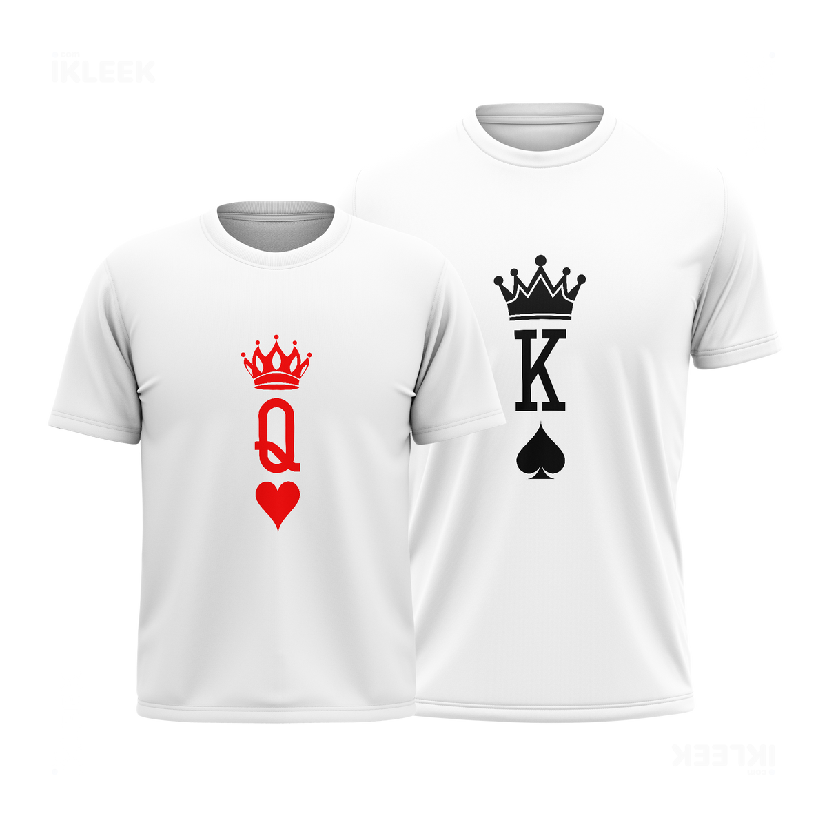 QueenOfHearts Couple T Shirt 01 White