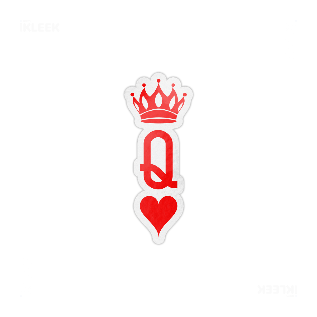QueenOfHearts Die Cut Magnet 01