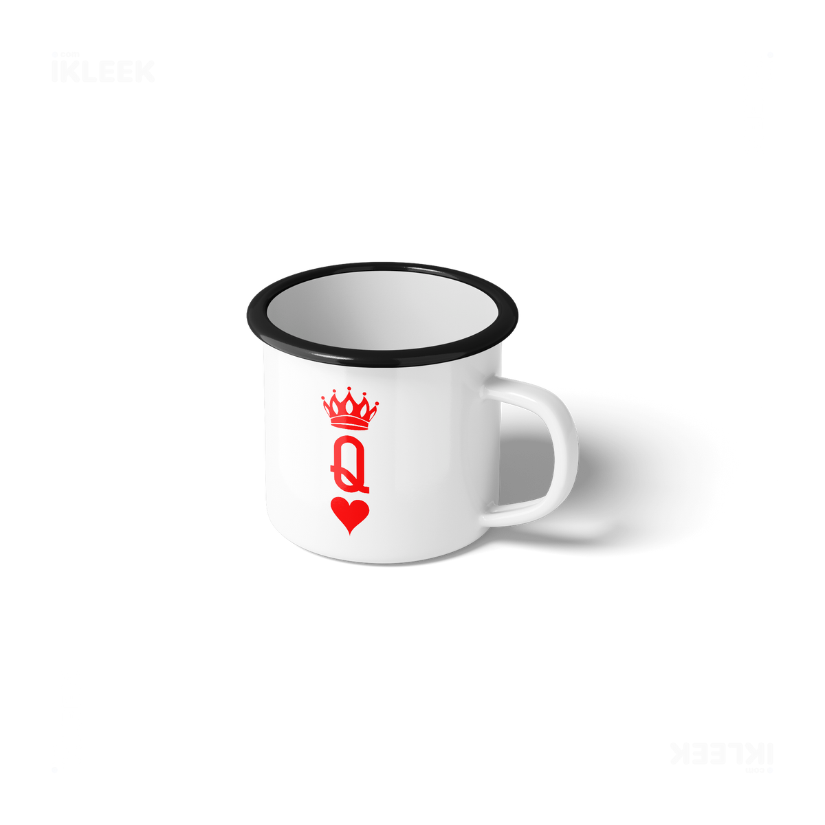 QueenOfHearts Enamel Camping Mug 01