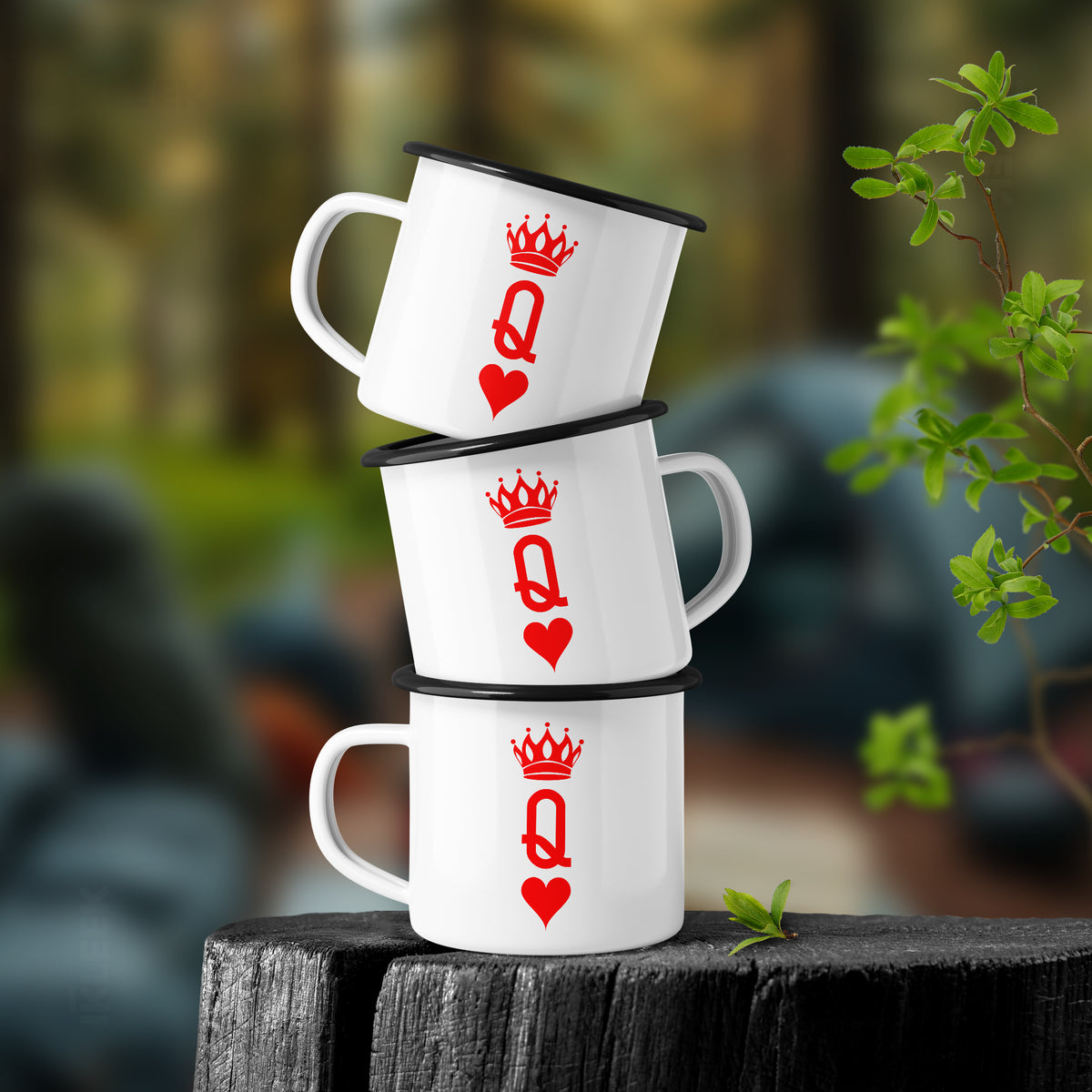 QueenOfHearts Enamel Camping Mug 02