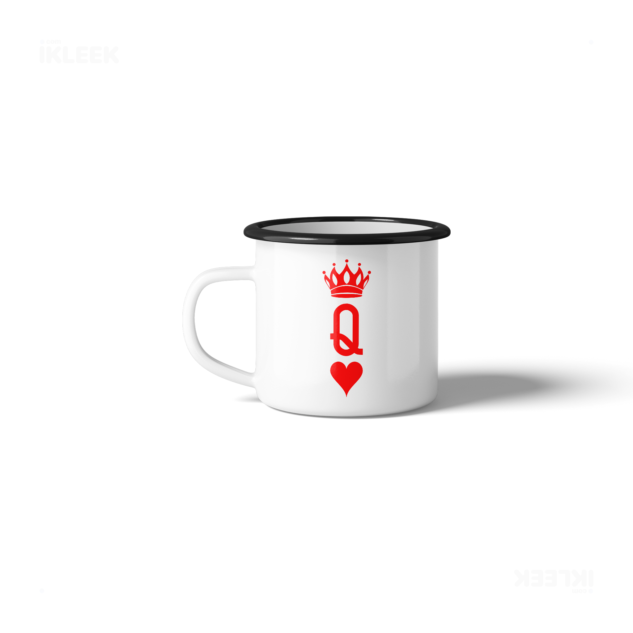 QueenOfHearts Enamel Camping Mug 03