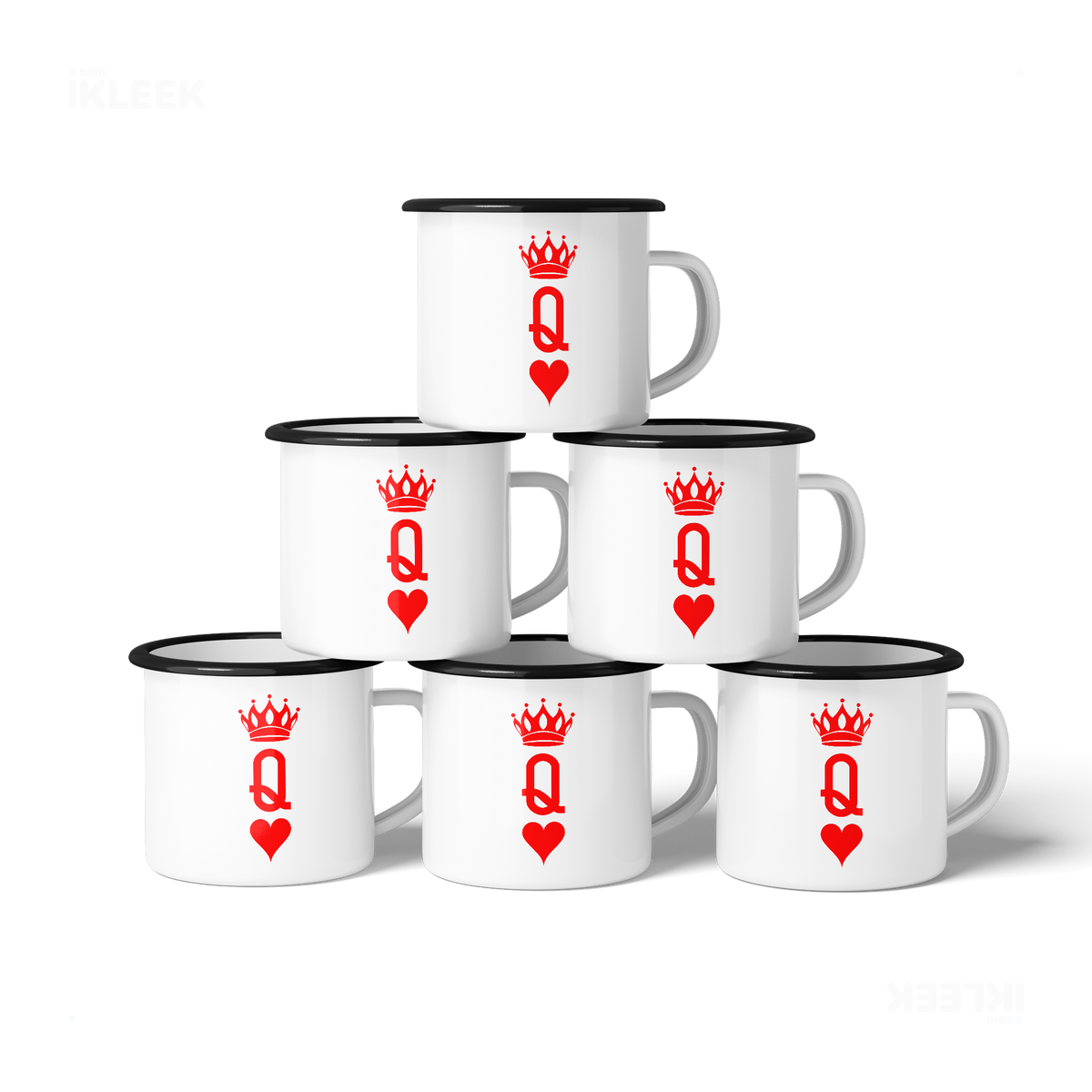 QueenOfHearts Enamel Camping Mug 06