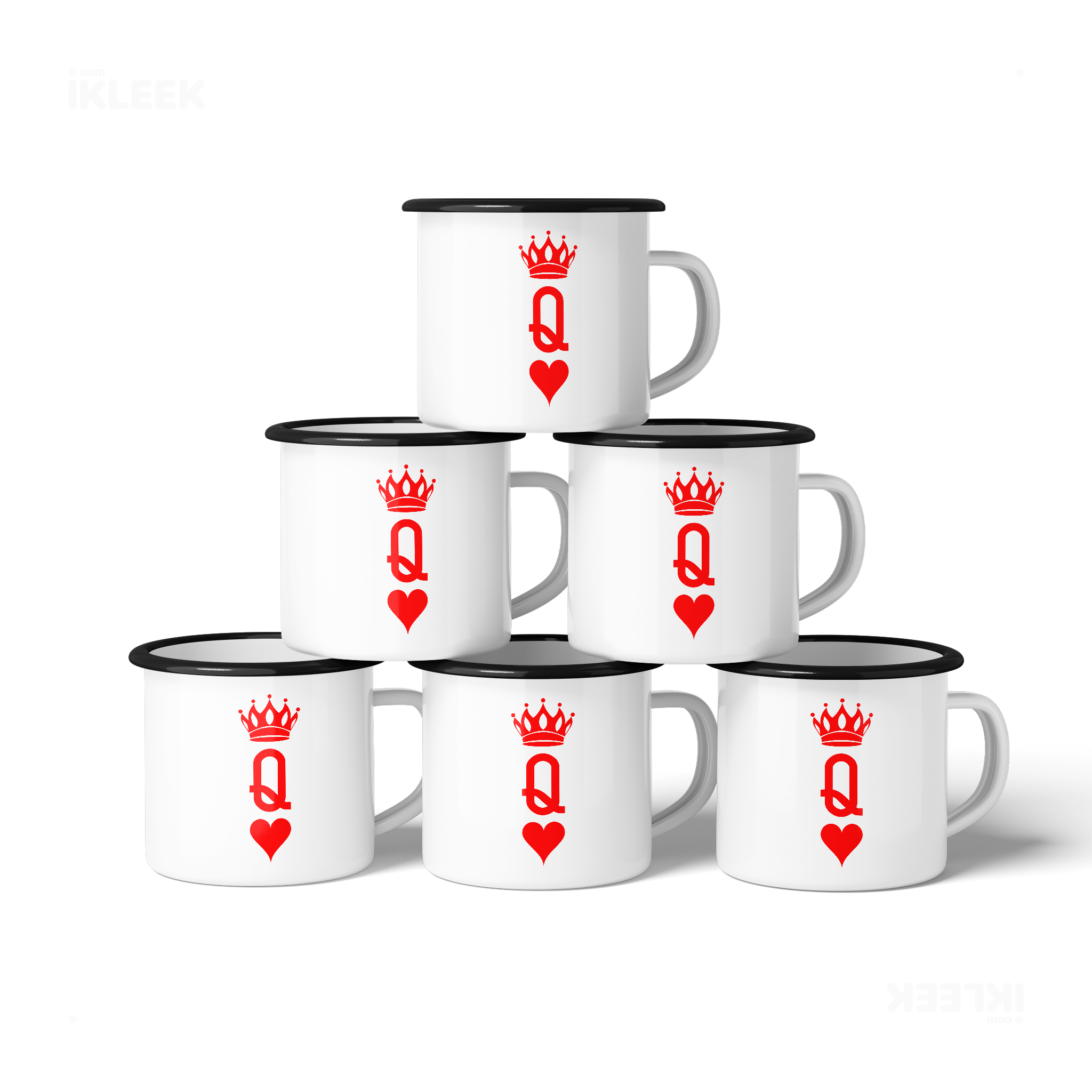 QueenOfHearts Enamel Camping Mug 06