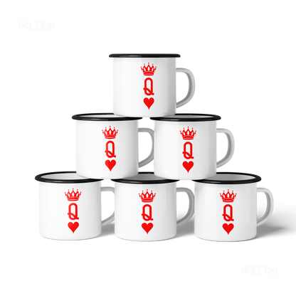 QueenOfHearts Enamel Camping Mug 06