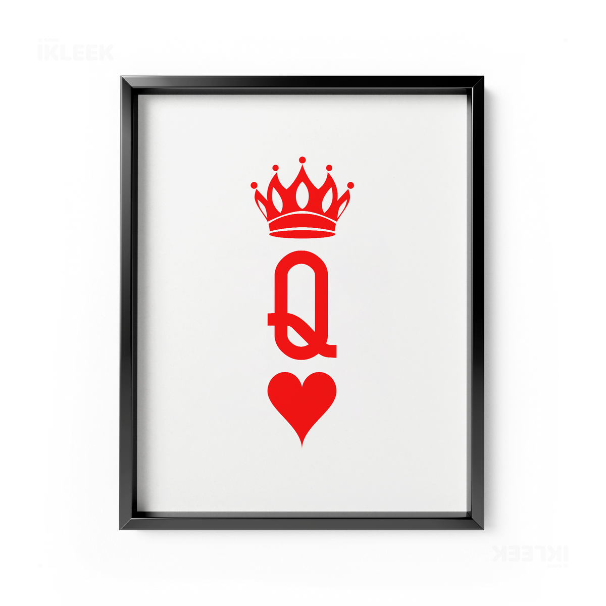 QueenOfHearts Framed Poster 01 Black Aluminum
